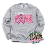 BREAST CANCER AWARENESS FAUX EMBROIDERY