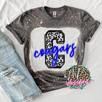 COUGARS C LEOPARD ROYAL T-SHIRT