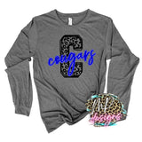 COUGARS C LEOPARD ROYAL LONG SLEEVE/SWEATSHIRT