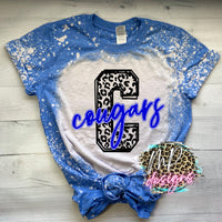 COUGARS C LEOPARD ROYAL T-SHIRT