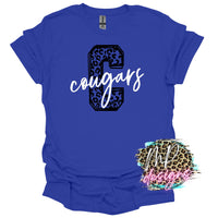 COUGARS C LEOPARD ROYAL T-SHIRT