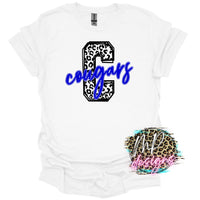 COUGARS C LEOPARD ROYAL T-SHIRT