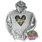 BULLDOGS LEOPARD HEART GOLD LONG SLEEVE/SWEATSHIRT