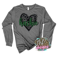 HACHIE LEOPARD HEART LONG SLEEVE/SWEATSHIRT