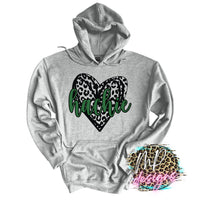HACHIE LEOPARD HEART LONG SLEEVE/SWEATSHIRT