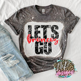 LET'S GO BRONCOS RED T-SHIRT