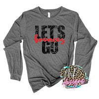 LET'S GO BRONCOS RED LONG SLEEVE/SWEATSHIRT