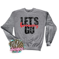 LET'S GO BRONCOS RED LONG SLEEVE/SWEATSHIRT