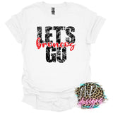LET'S GO BRONCOS RED T-SHIRT