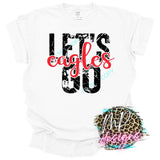LET'S GO EAGLES RED
