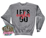 LET'S GO EAGLES RED