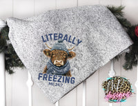 LITERALLY FREEZING HIGHLAND BLANKET