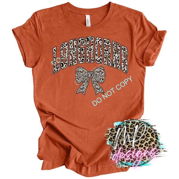 LONGHORNS LEOPARD BOW