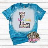 LUNCH LADY LEOPARD BLEACHED T-SHIRT