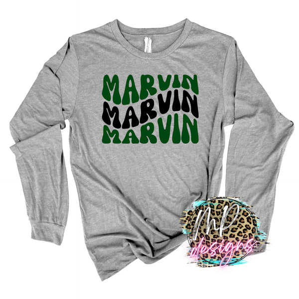 MARVIN WAVY RETRO LONG SLEEVE/SWEATSHIRT