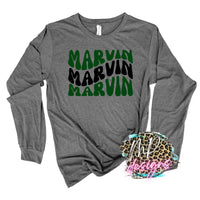 MARVIN WAVY RETRO LONG SLEEVE/SWEATSHIRT