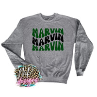 MARVIN WAVY RETRO LONG SLEEVE/SWEATSHIRT