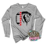 BRONCOS MASCOT FOOTBALL RED LONG SLEEVE/SWEATSHIRT