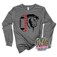 BRONCOS MASCOT FOOTBALL RED LONG SLEEVE/SWEATSHIRT