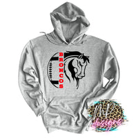 BRONCOS MASCOT FOOTBALL RED LONG SLEEVE/SWEATSHIRT