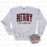 MERRY CHRISTMAS PLAID
