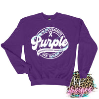 WE WEAR PURPLE