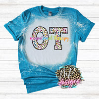 OT LEOPARD BLEACHED T-SHIRT