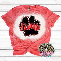 LIONS PAW RED T-SHIRT