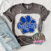 COUGARS PAW ROYAL T-SHIRT