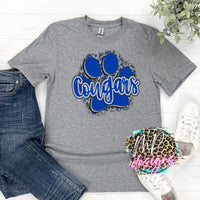COUGARS PAW ROYAL T-SHIRT
