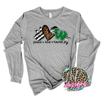 PEACE LOVE HACHIE LONG SLEEVE/SWEATSHIRT