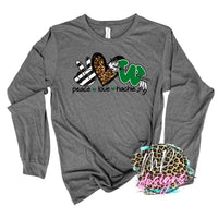 PEACE LOVE HACHIE LONG SLEEVE/SWEATSHIRT