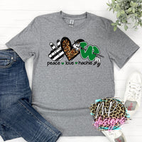 PEACE LOVE HACHIE T-SHIRT