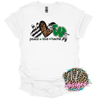 PEACE LOVE HACHIE T-SHIRT