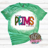 PEIMS COLORFUL BLEACHED T-SHIRT