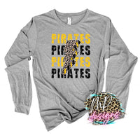 PIRATES BOLT GOLD LONG SLEEVE/SWEATSHIRT