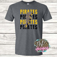 PIRATES BOLT GOLD T-SHIRT