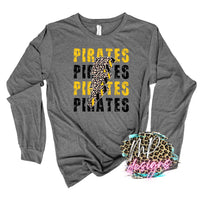 PIRATES BOLT GOLD LONG SLEEVE/SWEATSHIRT