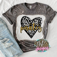 PIRATES LEOPARD HEART GOLD T-SHIRT