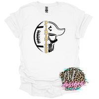 PIRATES MASCOT FOOTBALL GOLD T-SHIRT