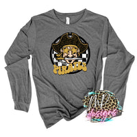 PIRATES PREPPY MASCOT GOLD LONG SLEEVE/SWEATSHIRT