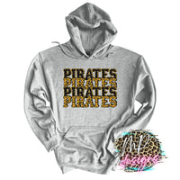 PIRATES STACKED GLITTER GOLD LONG SLEEVE/SWEATSHIRT