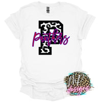 PANTHERS P LEOPARD RED T-SHIRT