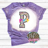 SCHOOL GRADE LEOPARD BLEACHED T-SHIRT