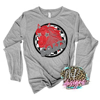 COLTS PREPPY MASCOT RED LONG SLEEVE/SWEATSHIRT
