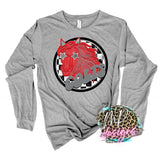 COLTS PREPPY MASCOT RED LONG SLEEVE/SWEATSHIRT