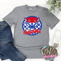 PANTHERS PREPPY MASCOT RED T-SHIRT