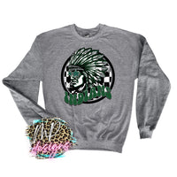 INDIANS PREPPY MASCOT LONG SLEEVE/SWEATSHIRT