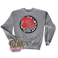 COLTS PREPPY MASCOT RED LONG SLEEVE/SWEATSHIRT