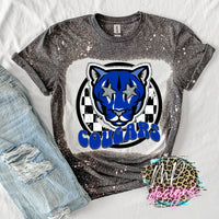 COUGARS PREPPY MASCOT ROYAL T-SHIRT